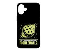 Is There Life Beyond Pickleball Funny Space Pickleball Humor Case for iPhone 16 Plus
