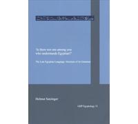 ‘Is there not one among you who understands Egyptian?’: The Late Egyptian Language: Structure of its Grammar: 31 (GHP Egyptologt)
