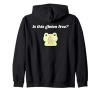 Is This Gluten Free Frog Funny Gluten Free Zip Hoodie