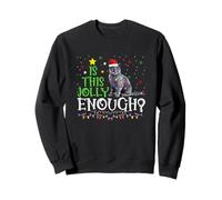Is This Jolly Enough Funny Christmas Cat Sweatshirt