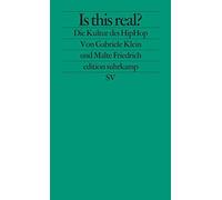 Is this real?: Die Kultur des HipHop, Friedrich 9783518123157 Free Shipping.