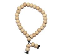 IS4A White Tulsi Beads Sumarni Bracelet Elastic Barcelet 27+1 8mm Holy Tulsi Beads Mala Rosray