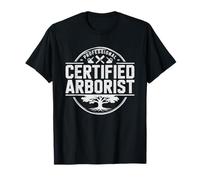 Isa Certified Arborist Vintage Badge Tree Illustration T-Shirt