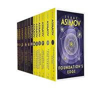Isaac Asimov Foundation and Robot Series 12 Books Collection Set (Prelude To Foundation, Earth, Edge, Foundation,Second Foundation, Empire, I Robot,Robots of Dawn,Naked Sun,Rest Of The Robots & More)