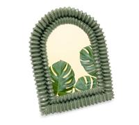 Isaac Jacobs 2x3 Glossy Rosemary Green Double Bead Arch Photo Frame with Black Fabric Easel, Tabletop, Wall-Mountable, Shelf and Desk, Decorative Art Design, Home Décor (2x3, Glossy Rosemary Green)