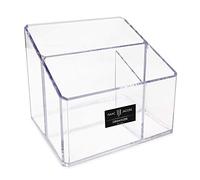 Isaac Jacobs 3-Compartment Acrylic Remote Holder