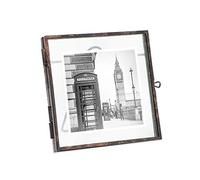 Isaac Jacobs 4x4 Bronze Metal Floating Photo Frame, Locket Closure