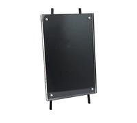 Isaac Jacobs 4x6 Black Magnetic Acrylic Metal Easel Frame (Vertical)