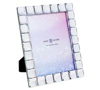 Isaac Jacobs Decorative Sparkling Clear Jewel Picture Frame, Photo Display & Home Décor (5x7, Clear)