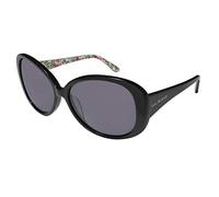 Isaac Mizrahi 30225 Womens/Ladies Oversized Full-rim 100% UVA & UVB Lenses Sunglasses/Eyewear - Black - 56/15/140