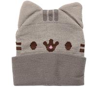 Isaac Morris Pusheen Smiling with Ears Adult Beanie Hat Brown
