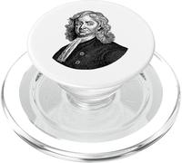 Isaac Newton Face Portrait Science Teacher PopSockets PopGrip for MagSafe