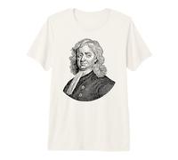 Isaac Newton Face Portrait Science Teacher Premium T-Shirt