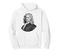 Isaac Newton Face Portrait Science Teacher Pullover Hoodie