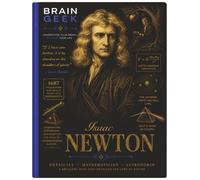 Isaac Newton Graph Paper Notebook: 8.5 x 11 Inches | 100 Pages | Brain G reat Minds Collection