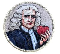 Isaac Newton Patch Embroidered Iron-on or Sew-on Badge (3 Inch) Perfect for Backpacks, Jackets, Science, Physics and History Enthusiasts