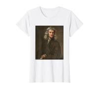 Isaac Newton Physics Science Gravity Math Scientist Geek Value Graphic T-Shirt, Women, White, S