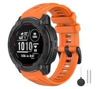 ISABAKE 22mm Strap for Garmin Instinct E 45mm, Soft Silicone Replacement Watch Band for Men Women