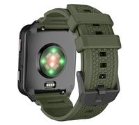 ISABAKE 24mm Watch Strap for Ticwatch Pro 5/Pro 5 Enduro/Atlas/iTouch Air 3, Silicone Quick Release Band for Garmin Venu X1