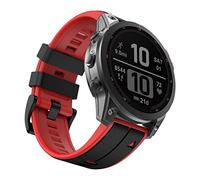 ISABAKE 26mm QuickFit Strap for Fenix 7X/6X, Silicone Replacement Watch Band for Garmin Enduro, Fenix 5X, Fenix 3 HR, Tactix Bravo, Quatix 3