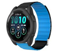 ISABAKE Watch Strap for Garmin Vivoactive 4/Venu 2/3, 22mm Silicone Magnetic Quick Release Replacement Band for Forerunner 265/255/Coros Pace 4/3