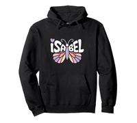 Isabel Butterfly - Personalized Cute Name Word Art Pullover Hoodie