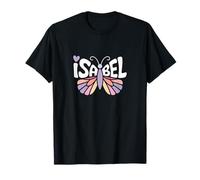 Isabel Butterfly - Personalized Cute Name Word Art T-Shirt