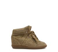 Isabel Marant Bobby 50 Perforated Suede Wedge Sneakers - Brown - 41 (IT41/ UK8)