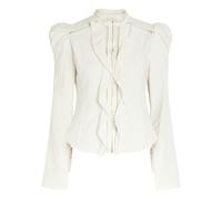 Isabel Marant Calina Picot Lace Cotton Blouse - White - 36 (UK8 / S)