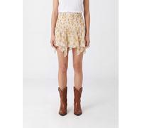 ISABEL MARANT ETOILE Fiala Floral-Print Viscose Mini Skirt with Asymmetrical Hem - Size: 38 - female