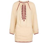 Isabel Marant étoile Ludy Embroidered Cotton Mini Dress - Beige - 36 (UK8 / S)