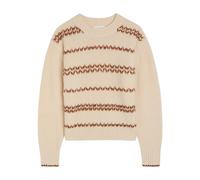 Isabel Marant étoile Roxane Embroidered Wool-blend Jumper - Ecru - 36 (UK8 / S)