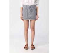ISABEL MARANT ETOILE Striped Cotton Denim Pencil Mini Skirt - Size: 36 - female
