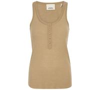 Isabel Marant Helma Ribbed Silk Tank top - Bronze - L (UK14 / L)