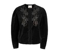 Isabel Marant Pietra Stud-embellished Velvet Jacket - Black - 34 (UK6 / XS)