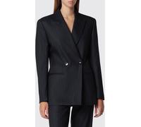 ISABEL MARANT Pinstriped Cropped Double-Breasted Blazer with Padded Shoulders - Size: 36 - female