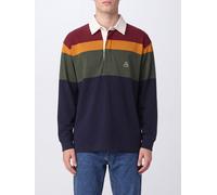 ISABEL MARANT Striped Long-Sleeve Cotton Polo with Concealed Placket - Size: L - male