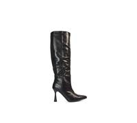 'Isabel' Stiletto High Heel Pointed Toe Knee High Boots XY London Black 5