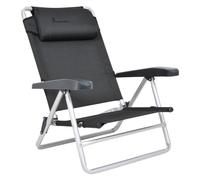 Isabella Beach Chair Low Folding Recliner with Neck Pillow 8 Positions