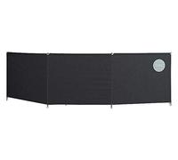Isabella Windscreen Three Sided Acrylic Framed Windbreak - Granite