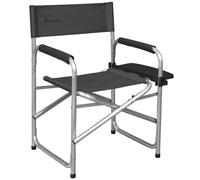 Isabella Lightweight Dark Grey Aluminium Folding Directors Chair Side Table