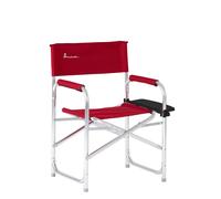 Isabella Lightweight Red Aluminium Folding Directors Chair Side Table