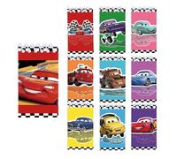 ISABELLA MOON 10 Pack Pocket Notebook Small Spiral 10 * 6CM Mini Notepad Princess Kids Colorful Memo Bulk Wired Lined for School Office Supplies Birthday Party Bag Fillers (10, Cars)