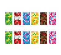 ISABELLA MOON 12 Pack Pocket Notebook Small Spiral 10 * 6CM Mini Notepad Princess Kids Colorful Memo Bulk Wired Lined for School Office Supplies Birthday Party Bag Fillers (12, Minec)