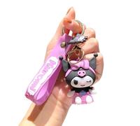 ISABELLA MOON Keyring Keychain School bag Ornament Key Ring Decoration Cute Gifts for Women Girls Boys Pendant Key Chain Jewelry Gift For Kids (Kuro)