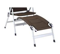 Isabella Polyweave Chair Footrest, Brown, Aluminium Frame, 90 x 48 x 36 cm, 1.1 kg, Thor/Loke