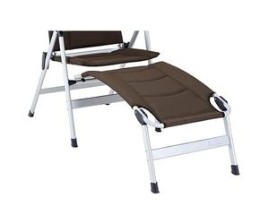 Isabella Polyweave Chair Footrest, Brown, Aluminium Frame, 90 x 48 x 36 cm, 1.1 kg, Thor/Loke