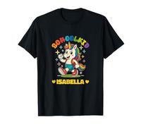 Isabella schoolkid Rainbow Unicorn Design Personalized T-Shirt