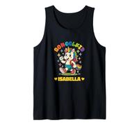 Isabella schoolkid Rainbow Unicorn Design Personalized Tank Top