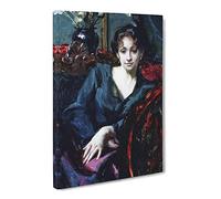 Isabella Stewart Gardner By John Singer Sargent Canvas Print | Gallery Wrapped 30mm Frame Wall Art | 24x16 inches | Ready to Hang | Classic Picture | Living Room Bedroom Lounge Office